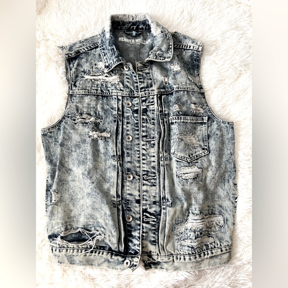 Henry & William Other - Henry & William New York Jean Cut Off Vest Size Medium